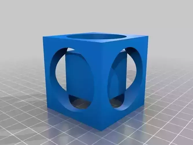 Impossible cube inside a cube - Printer test Free 3D print model