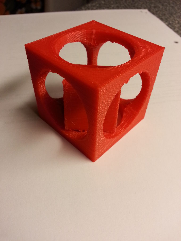 Impossible cube inside a cube - Printer test Free 3D print model_1