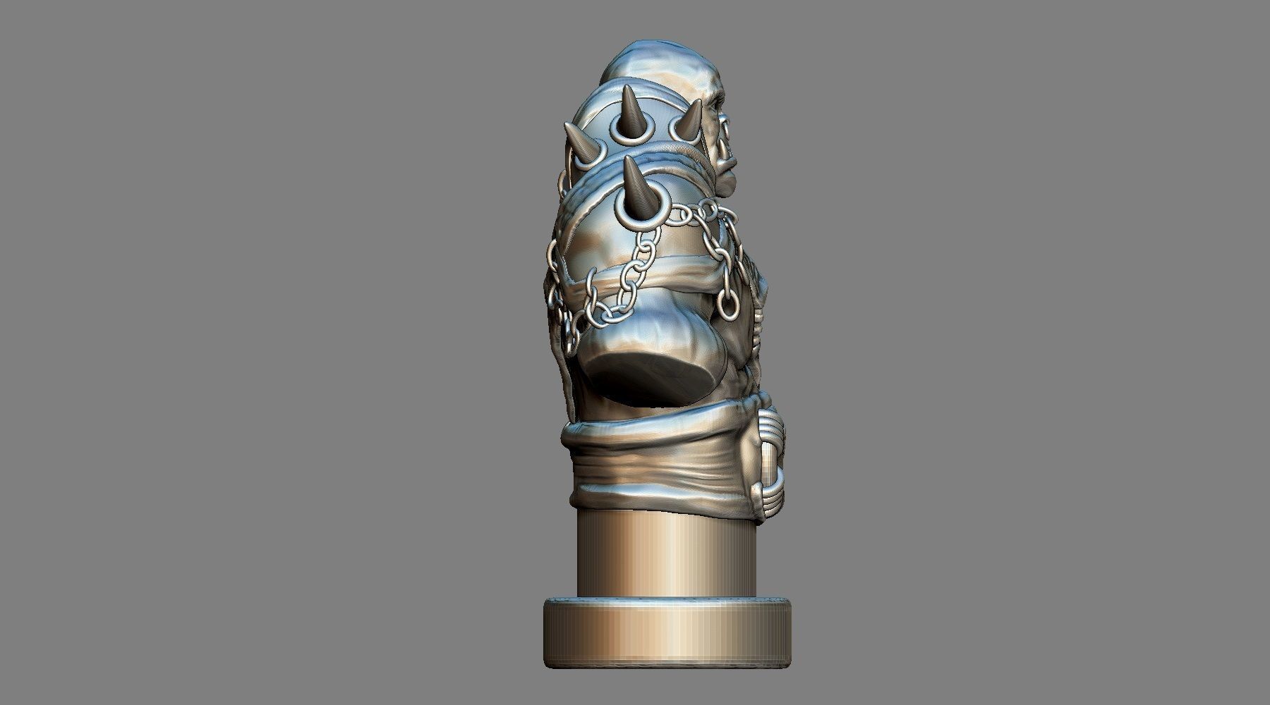 Armored Orc Warrior Printable 3D model 3D print model_6