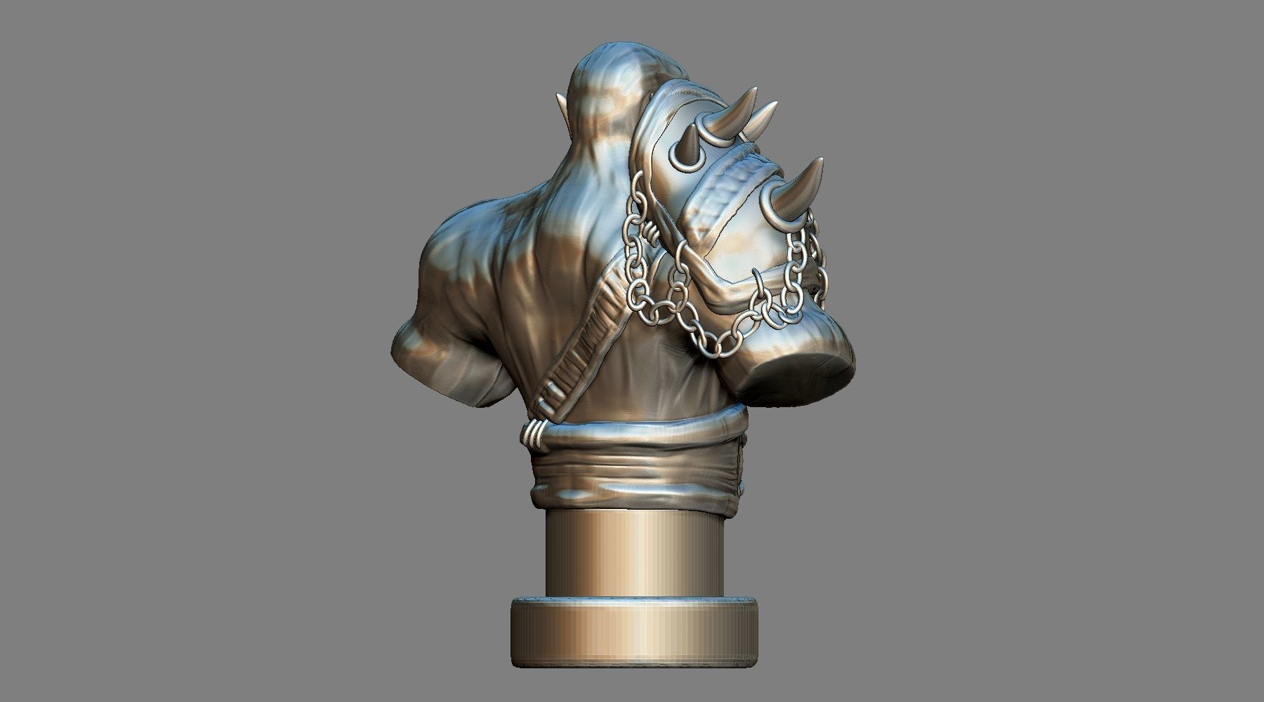 Armored Orc Warrior Printable 3D model 3D print model_5