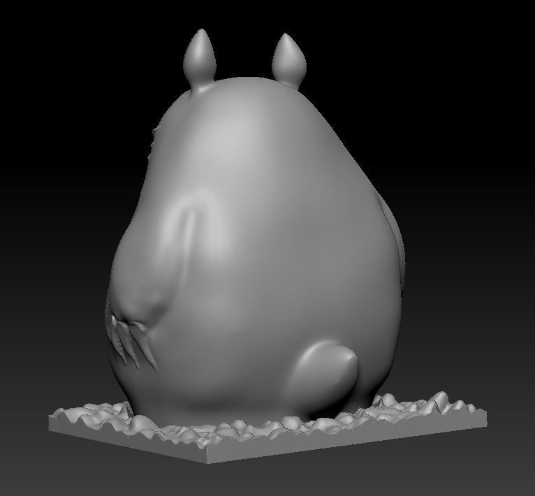 Totoro 3D print model_6