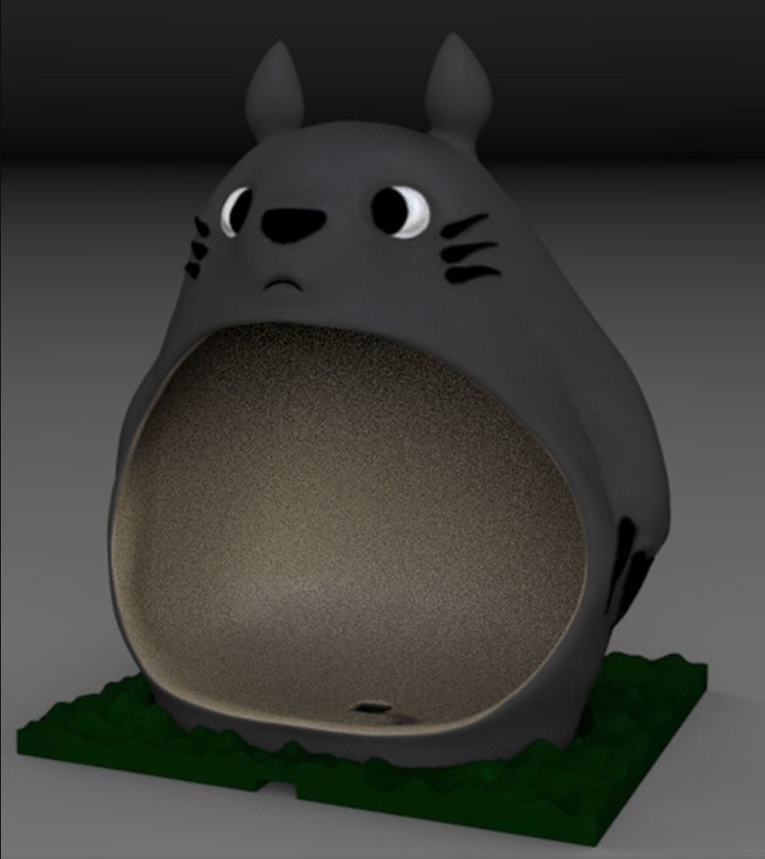 Totoro 3D print model_14