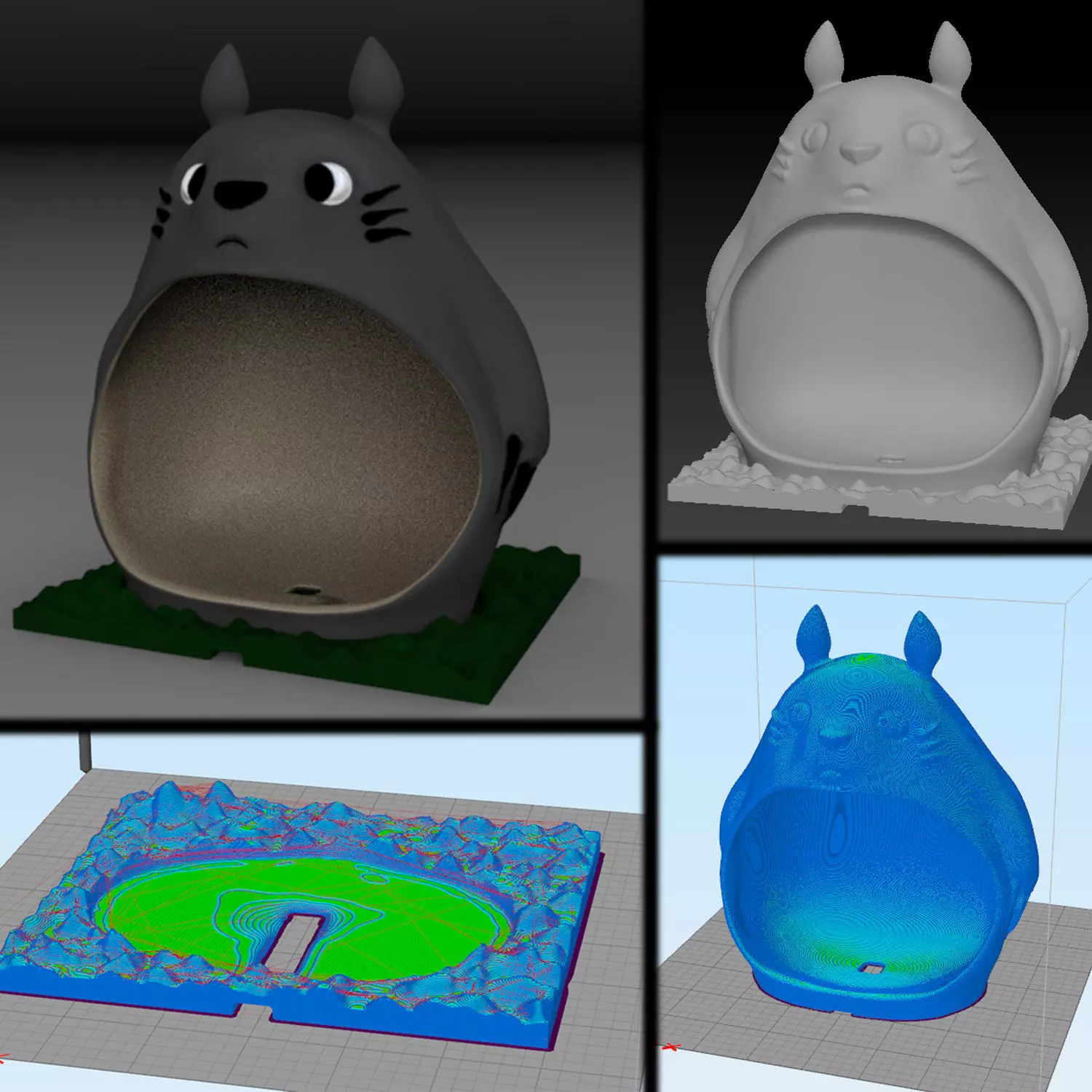 Totoro 3D print model_0