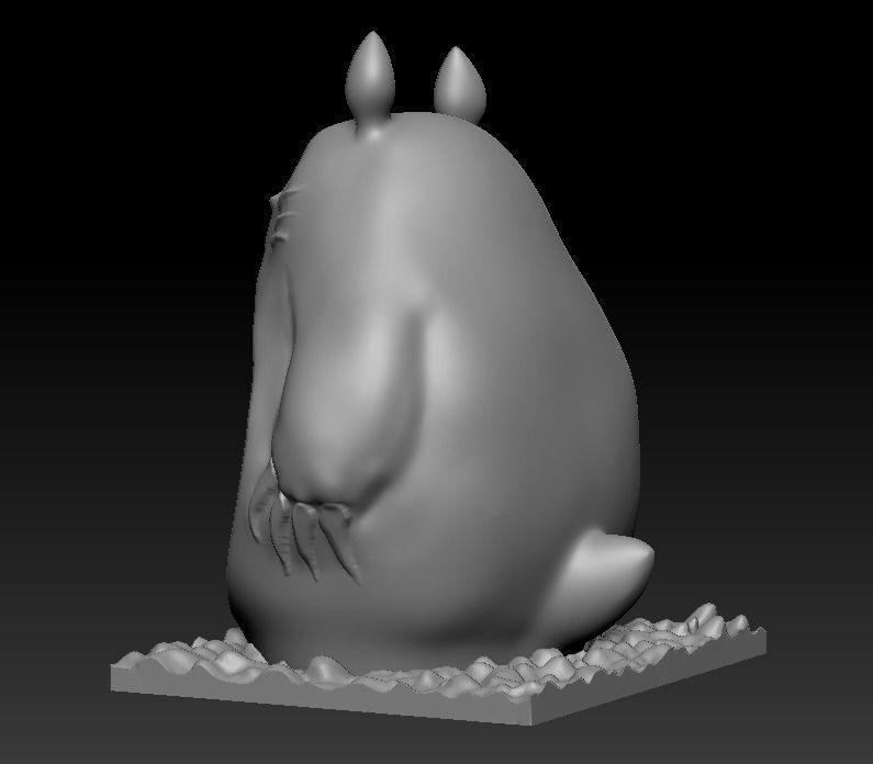 Totoro 3D print model_5
