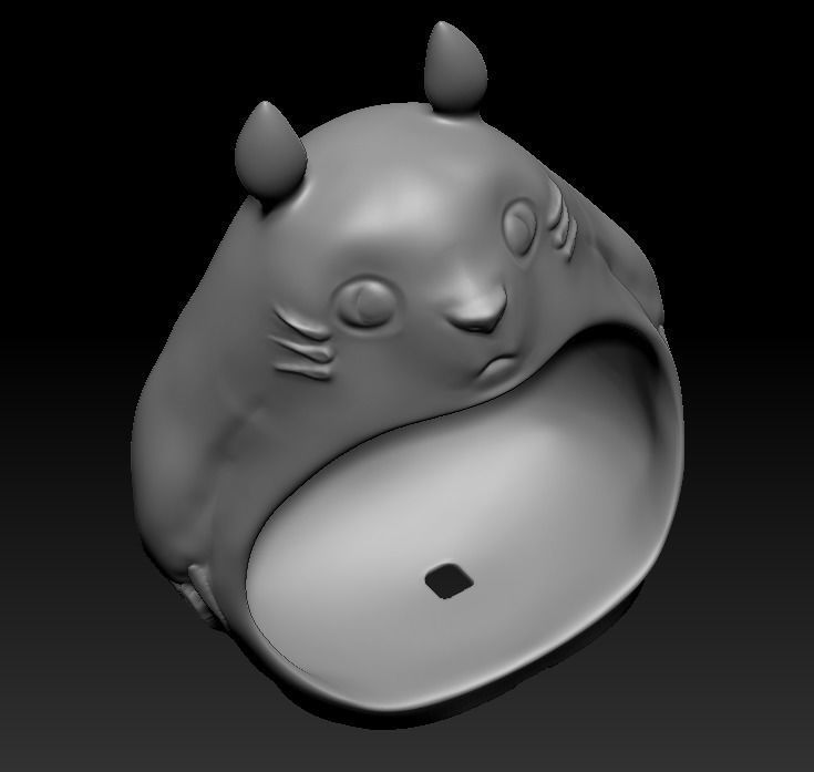 Totoro 3D print model_13