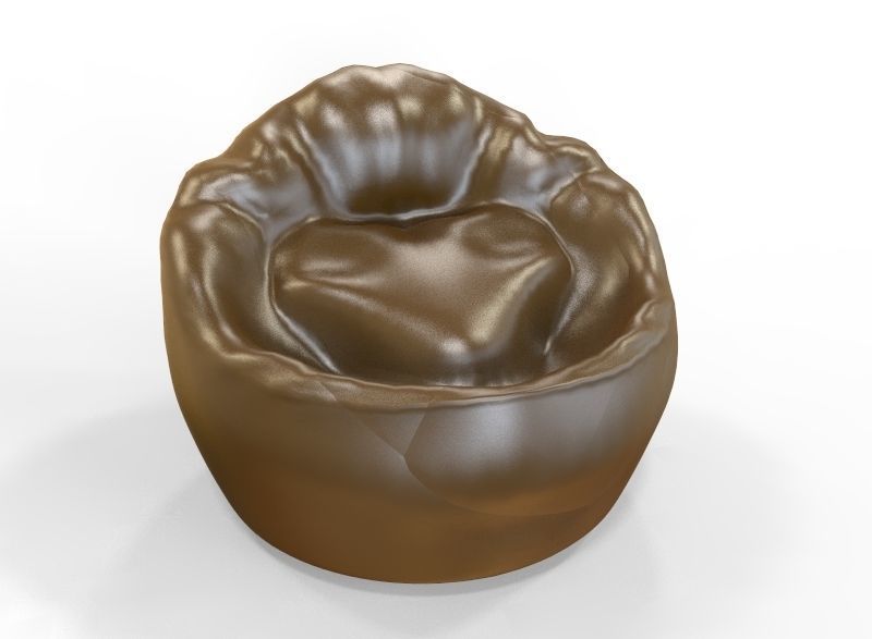 Bean Bag  Low-poly 3D model_2