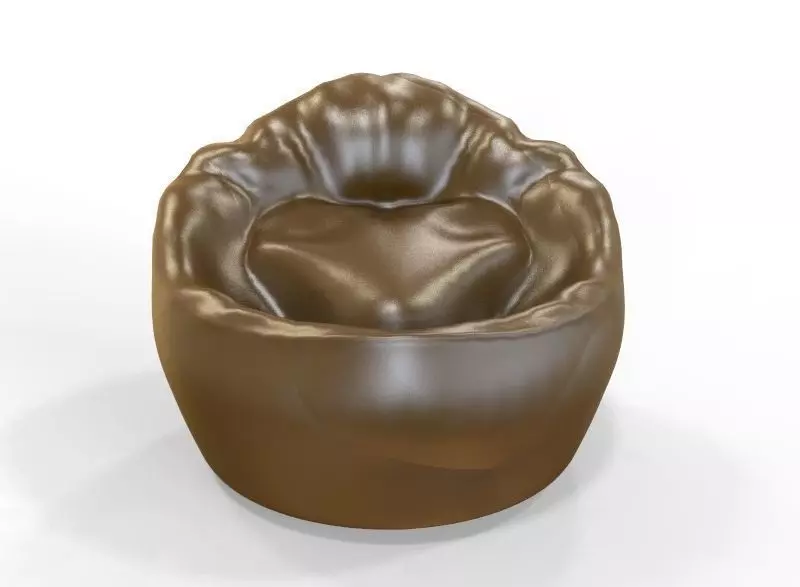 Bean Bag  Low-poly 3D model_0
