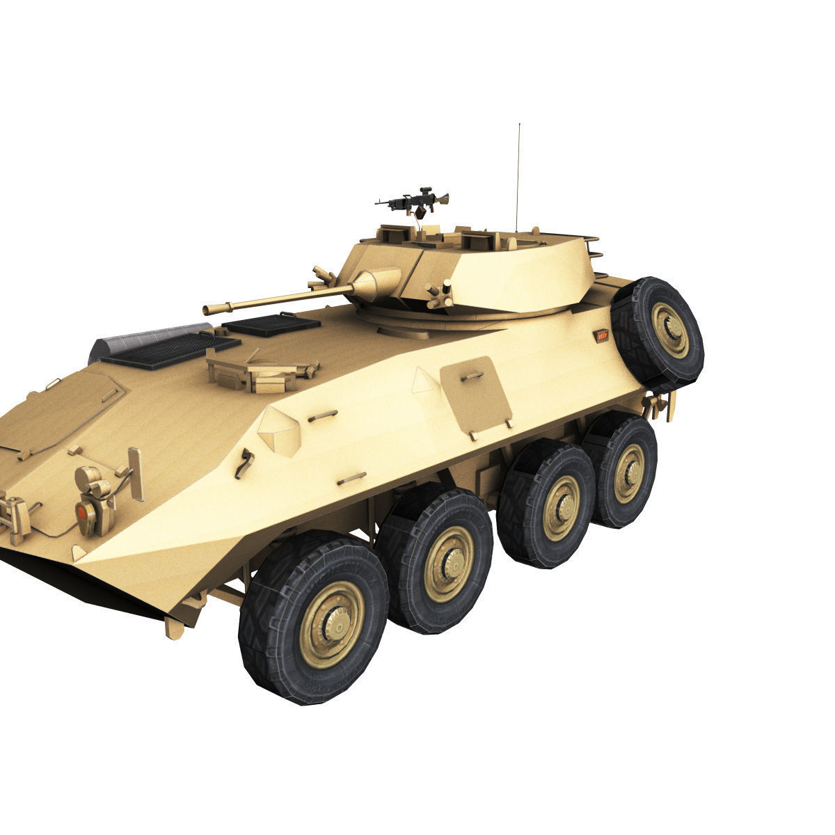 LAV-25 army armored vehicle 3D model_29