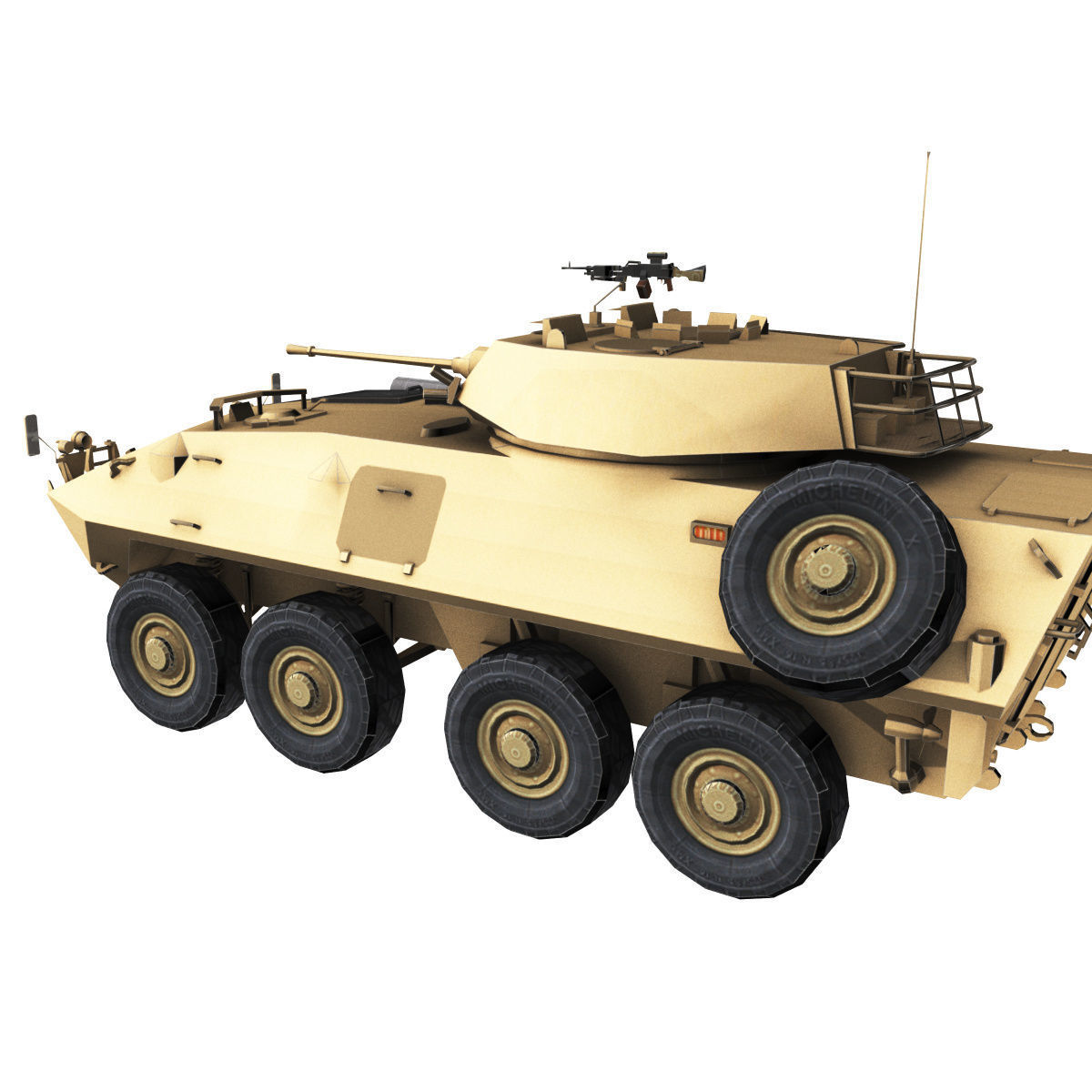 LAV-25 army armored vehicle 3D model_45