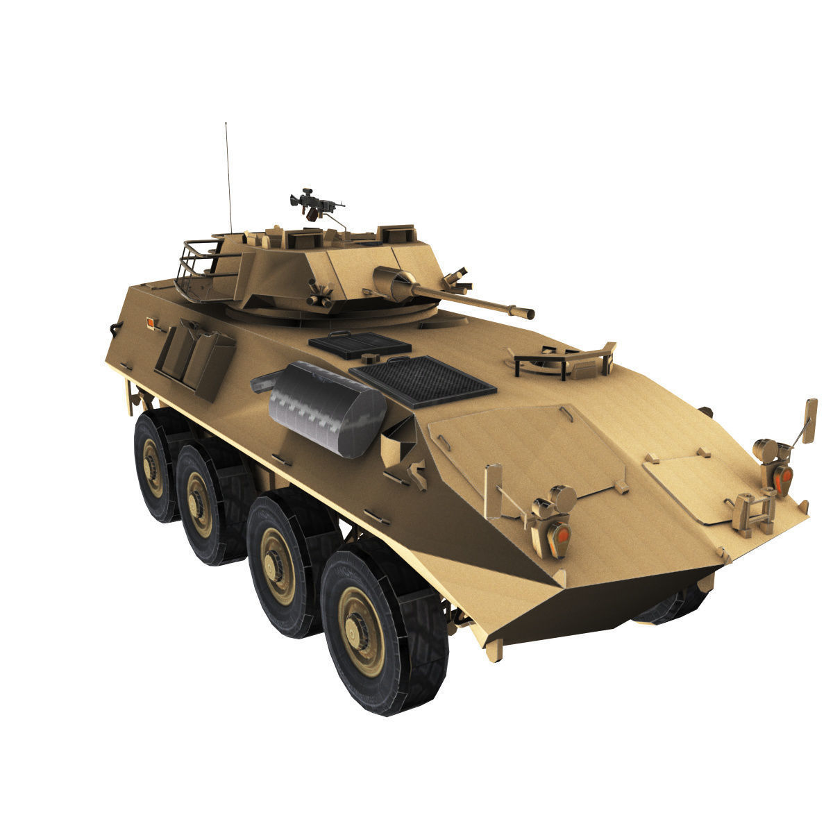 LAV-25 army armored vehicle 3D model_15