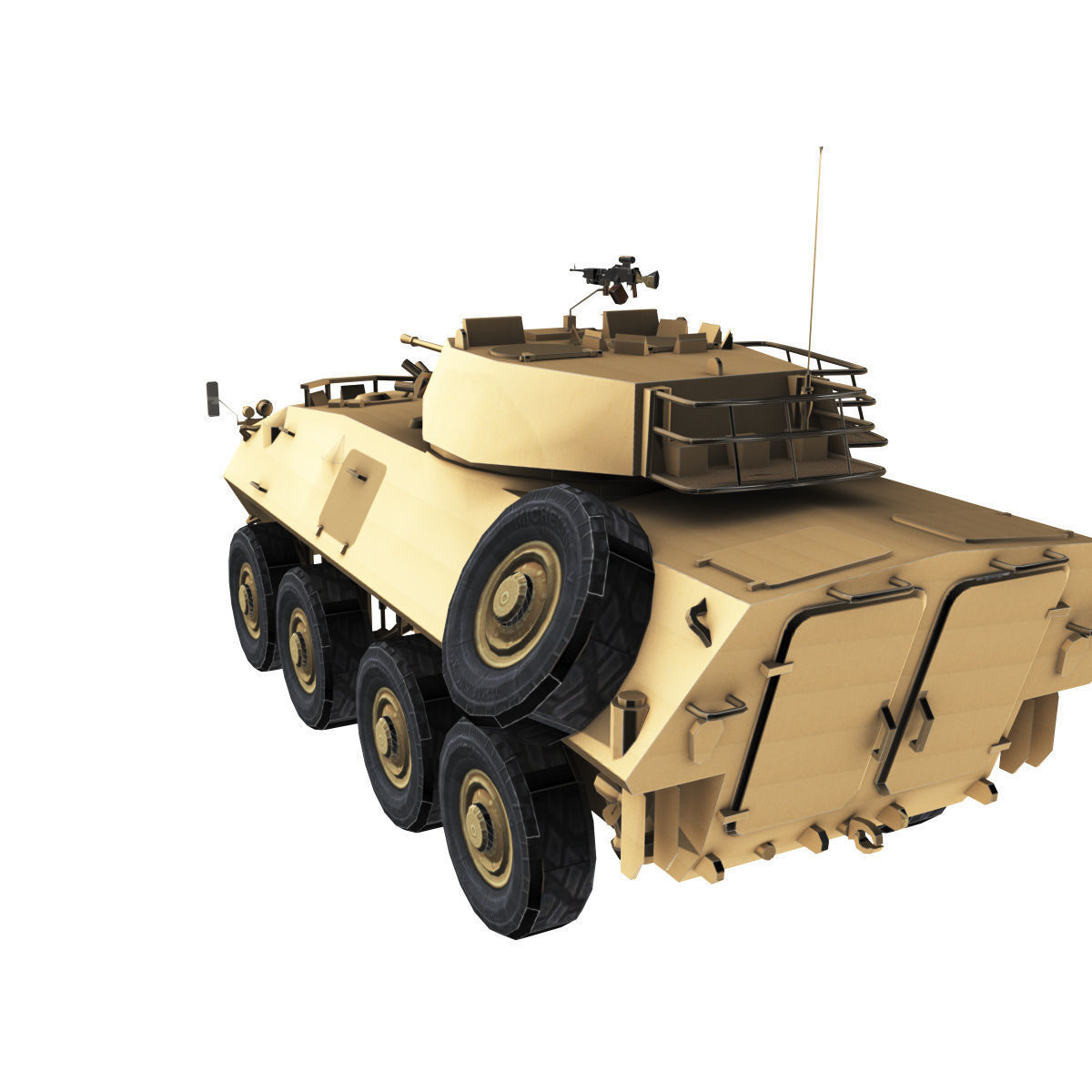 LAV-25 army armored vehicle 3D model_51