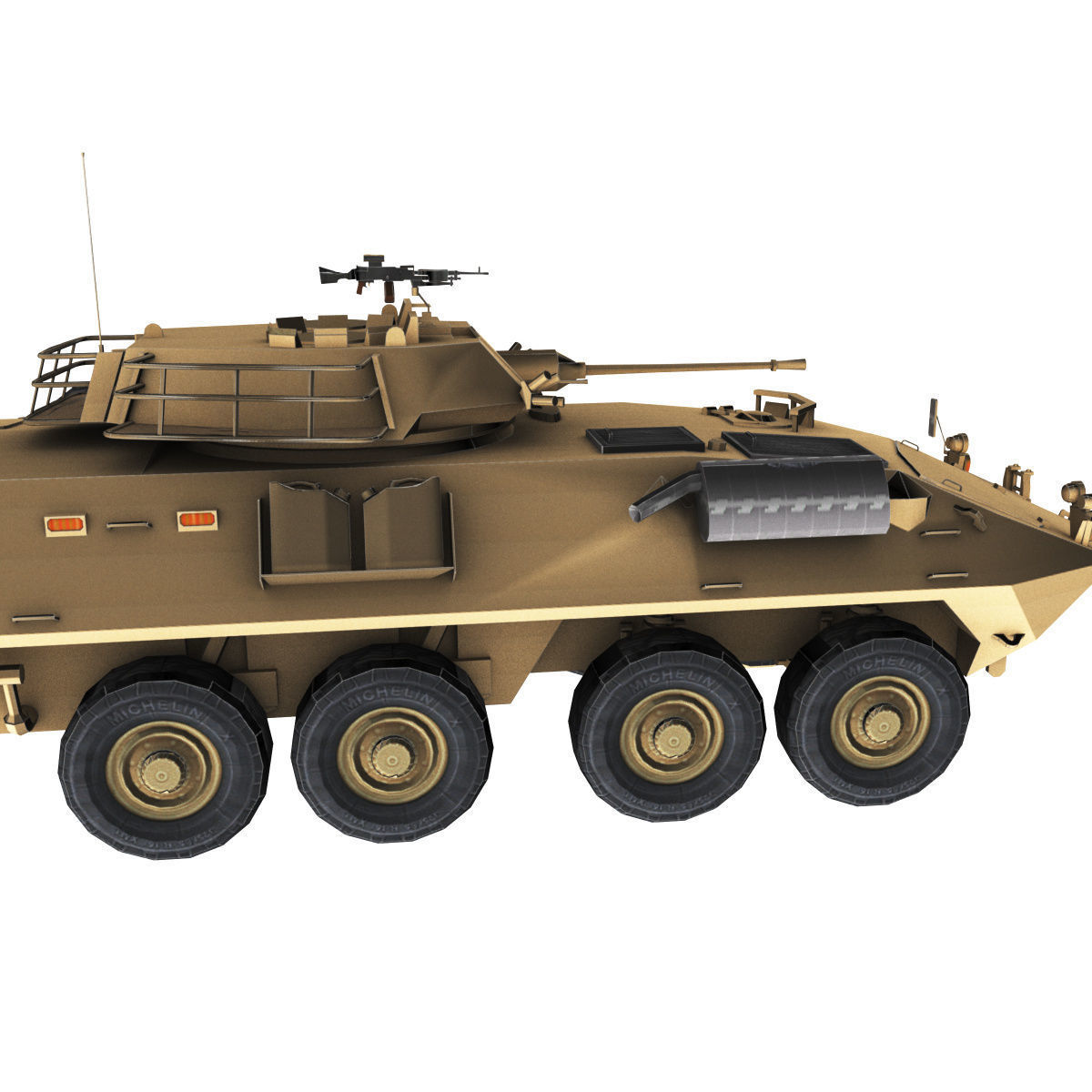 LAV-25 army armored vehicle 3D model_73