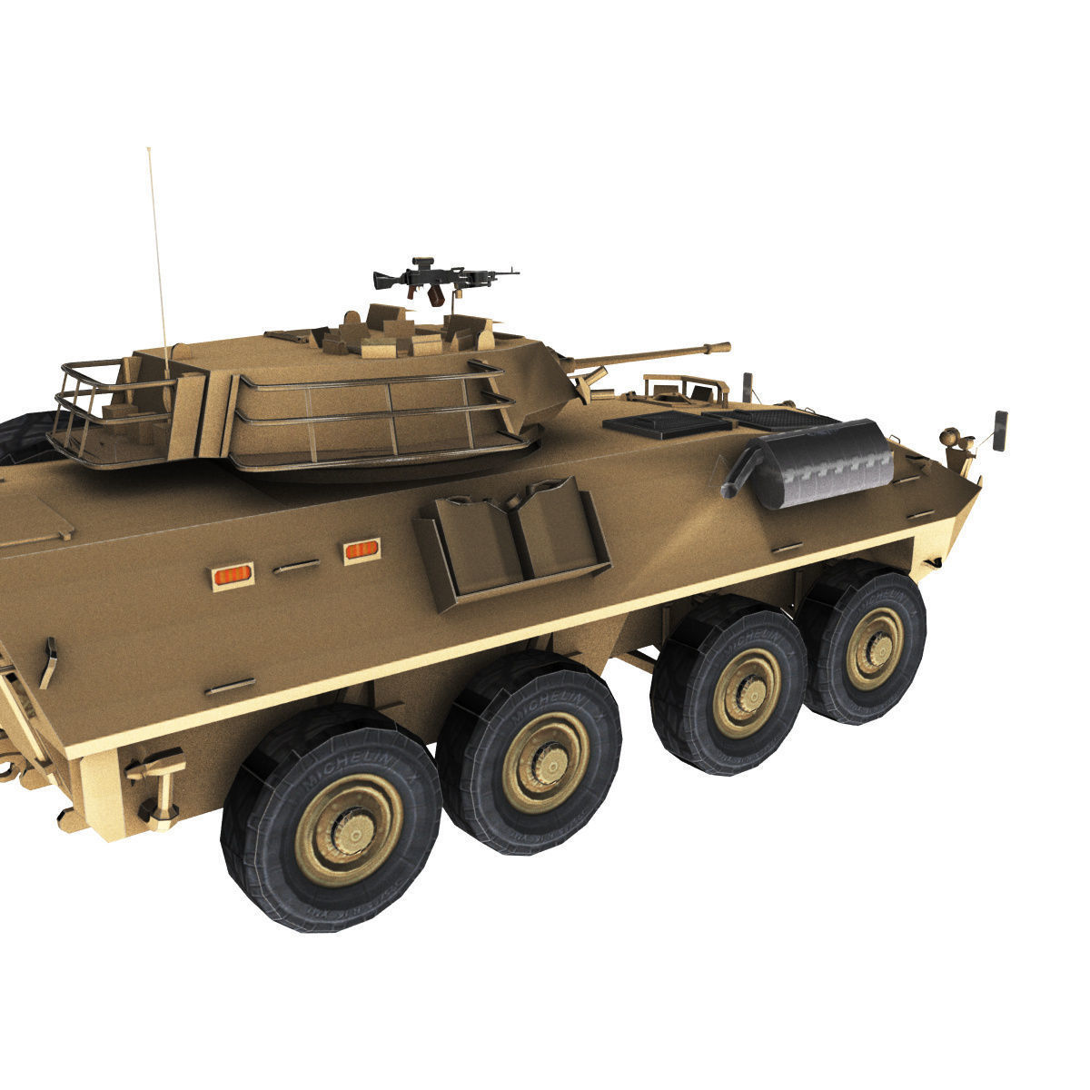 LAV-25 army armored vehicle 3D model_67