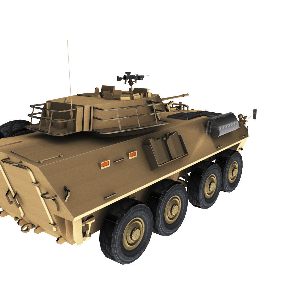 LAV-25 army armored vehicle 3D model_64