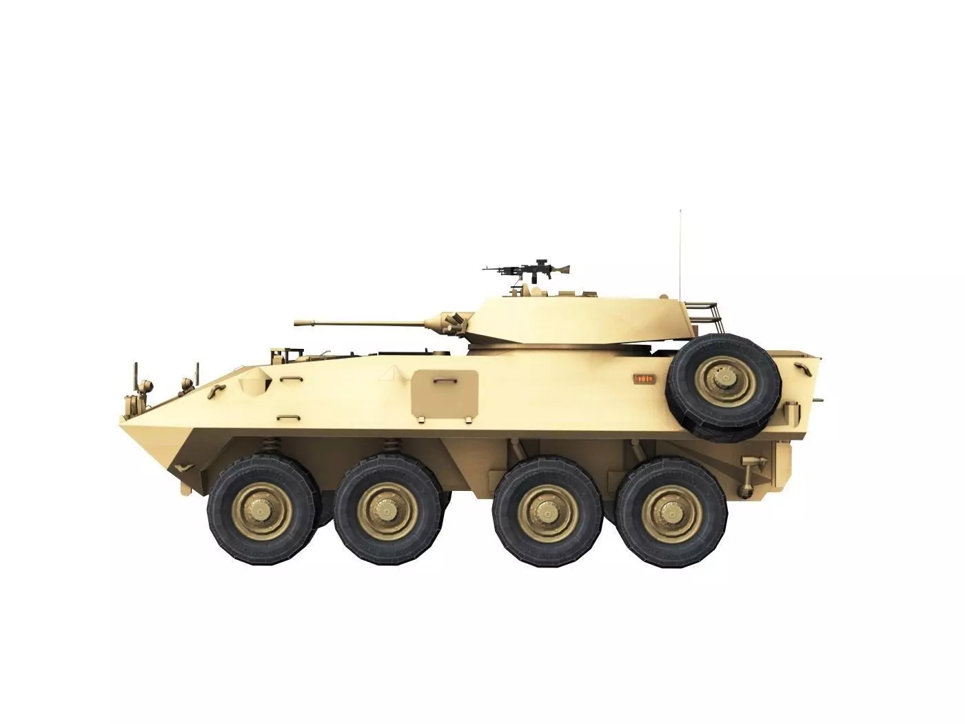 LAV-25 army armored vehicle 3D model_0