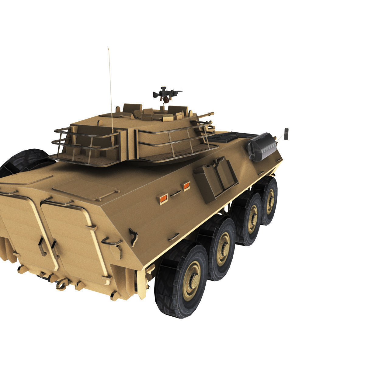 LAV-25 army armored vehicle 3D model_63