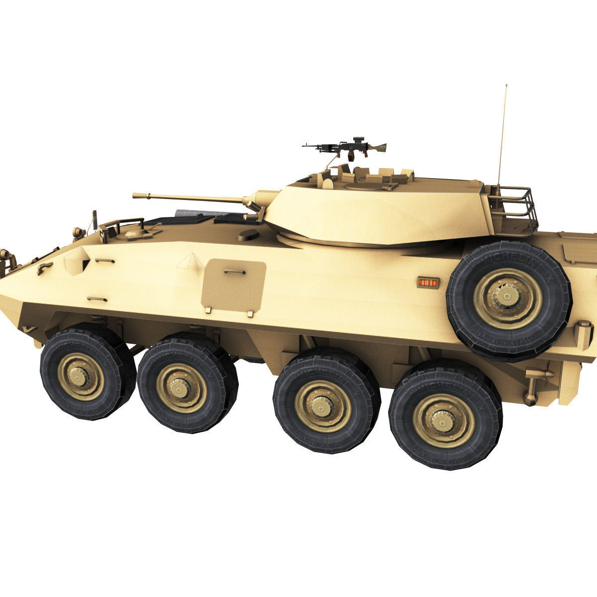 LAV-25 army armored vehicle 3D model_41