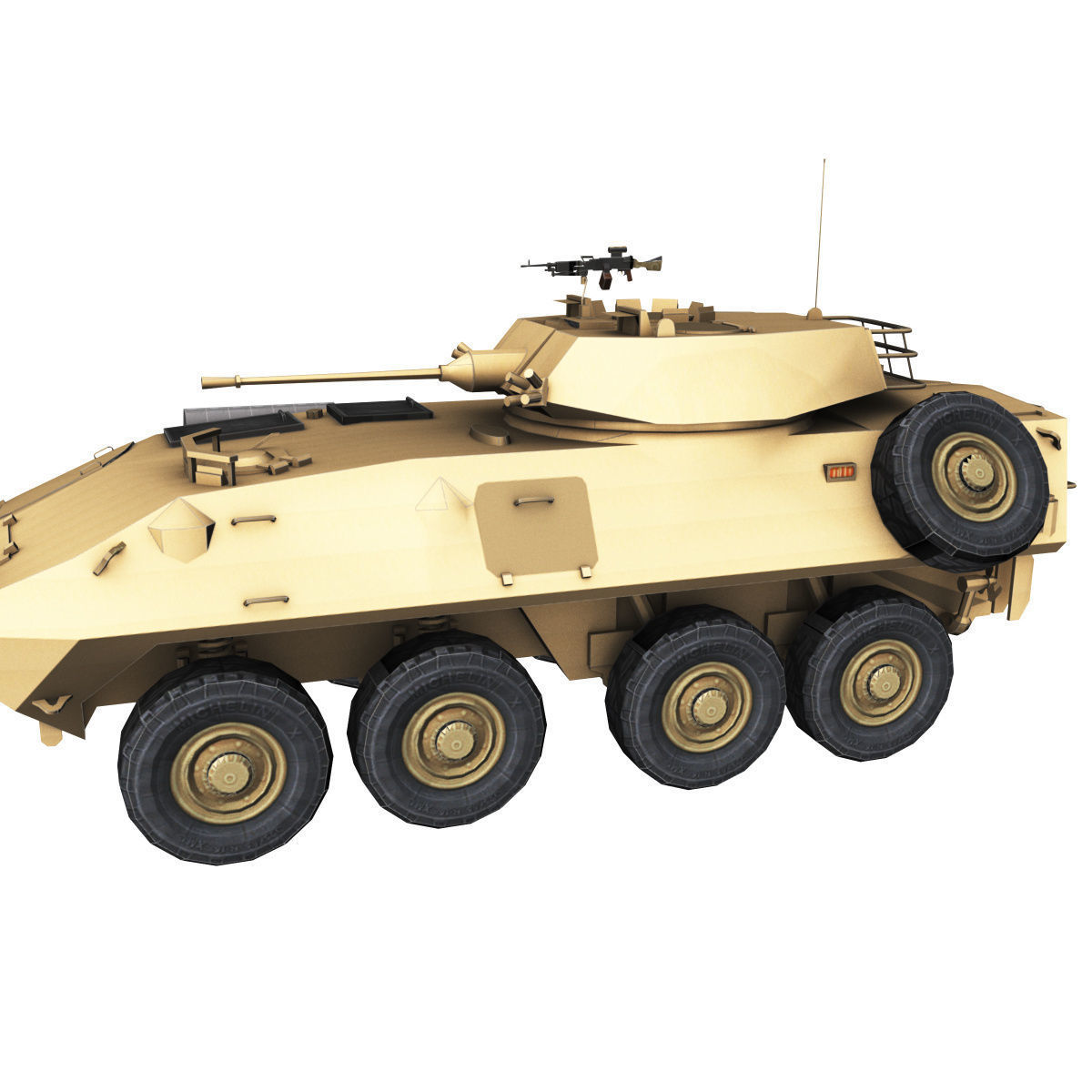 LAV-25 army armored vehicle 3D model_35