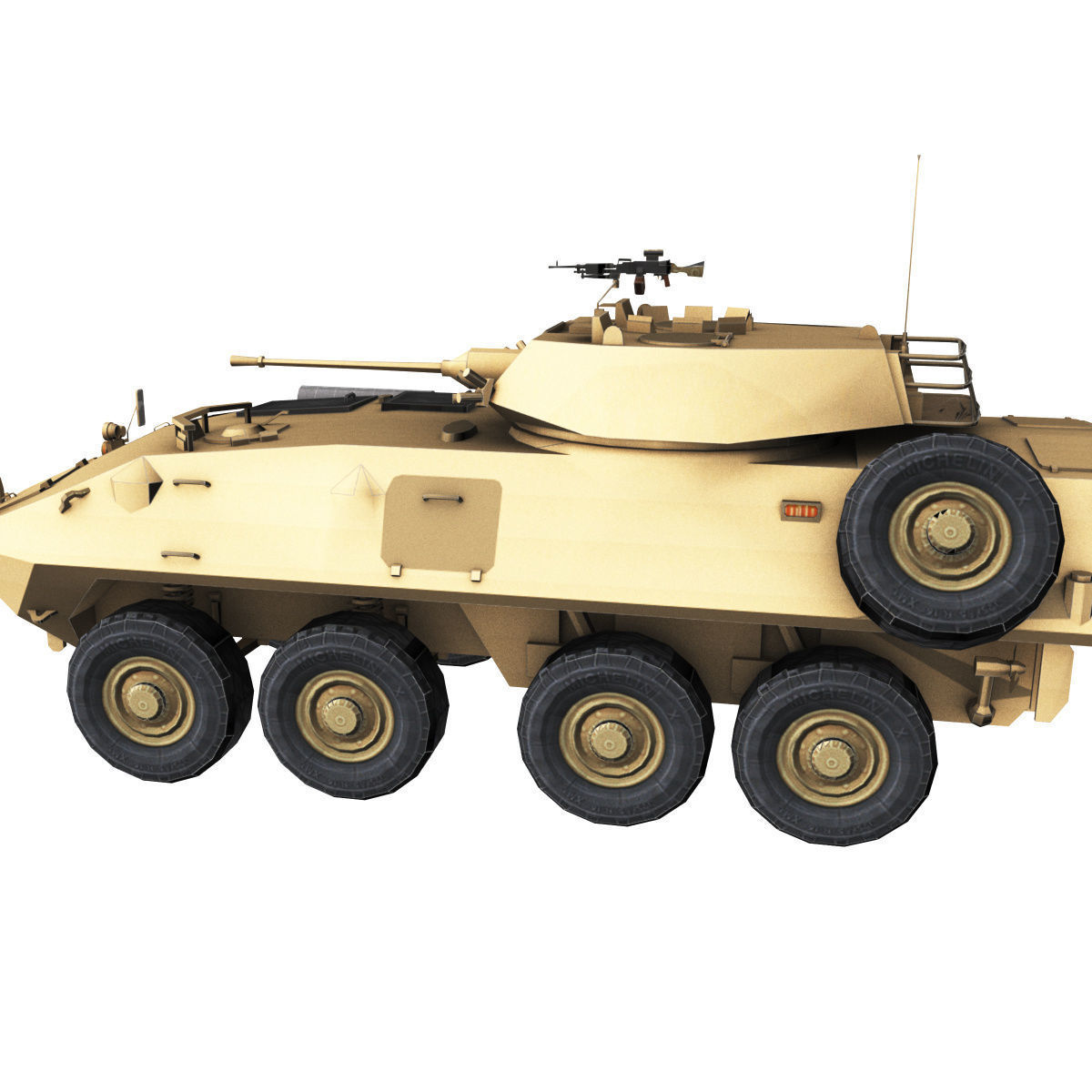 LAV-25 army armored vehicle 3D model_40