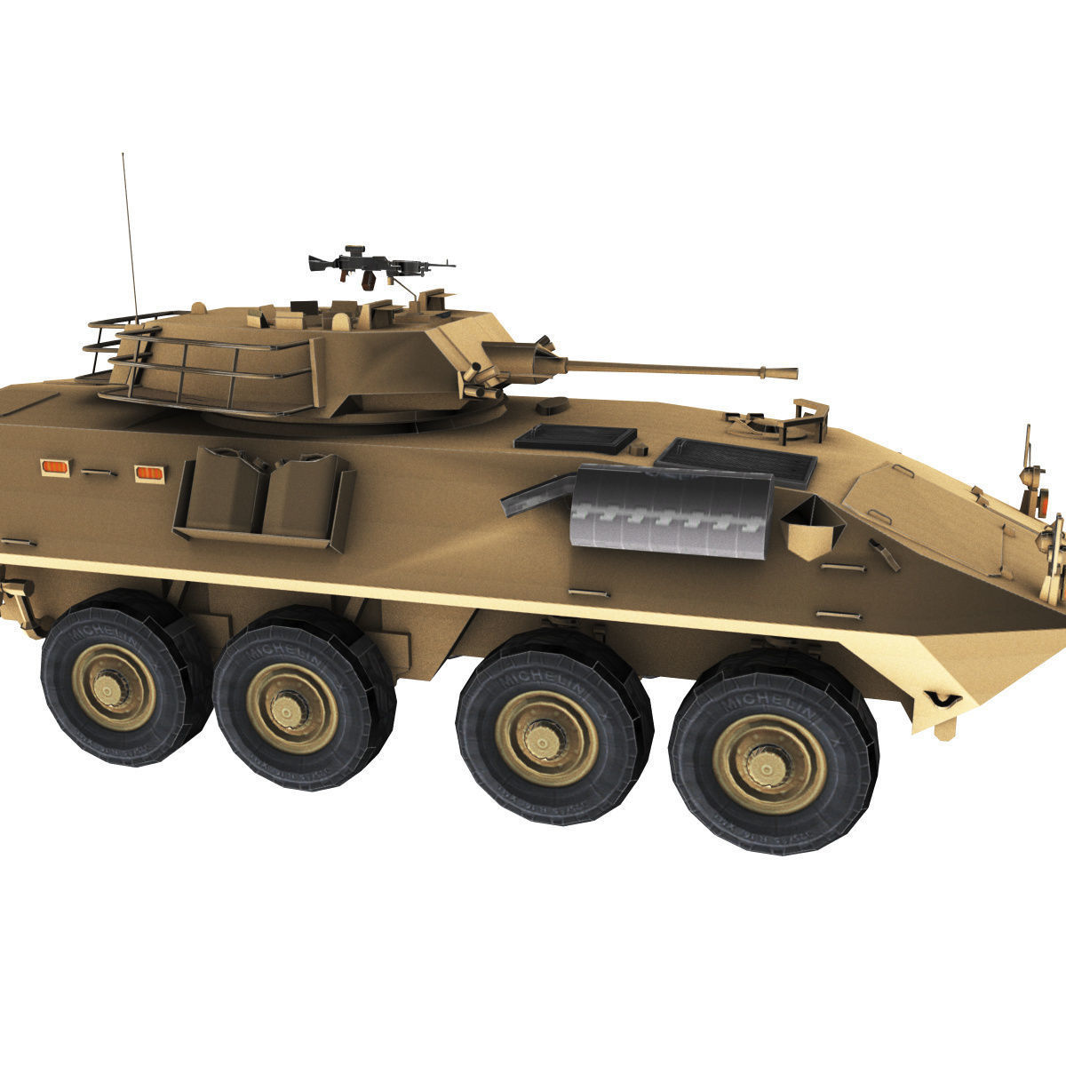 LAV-25 army armored vehicle 3D model_75