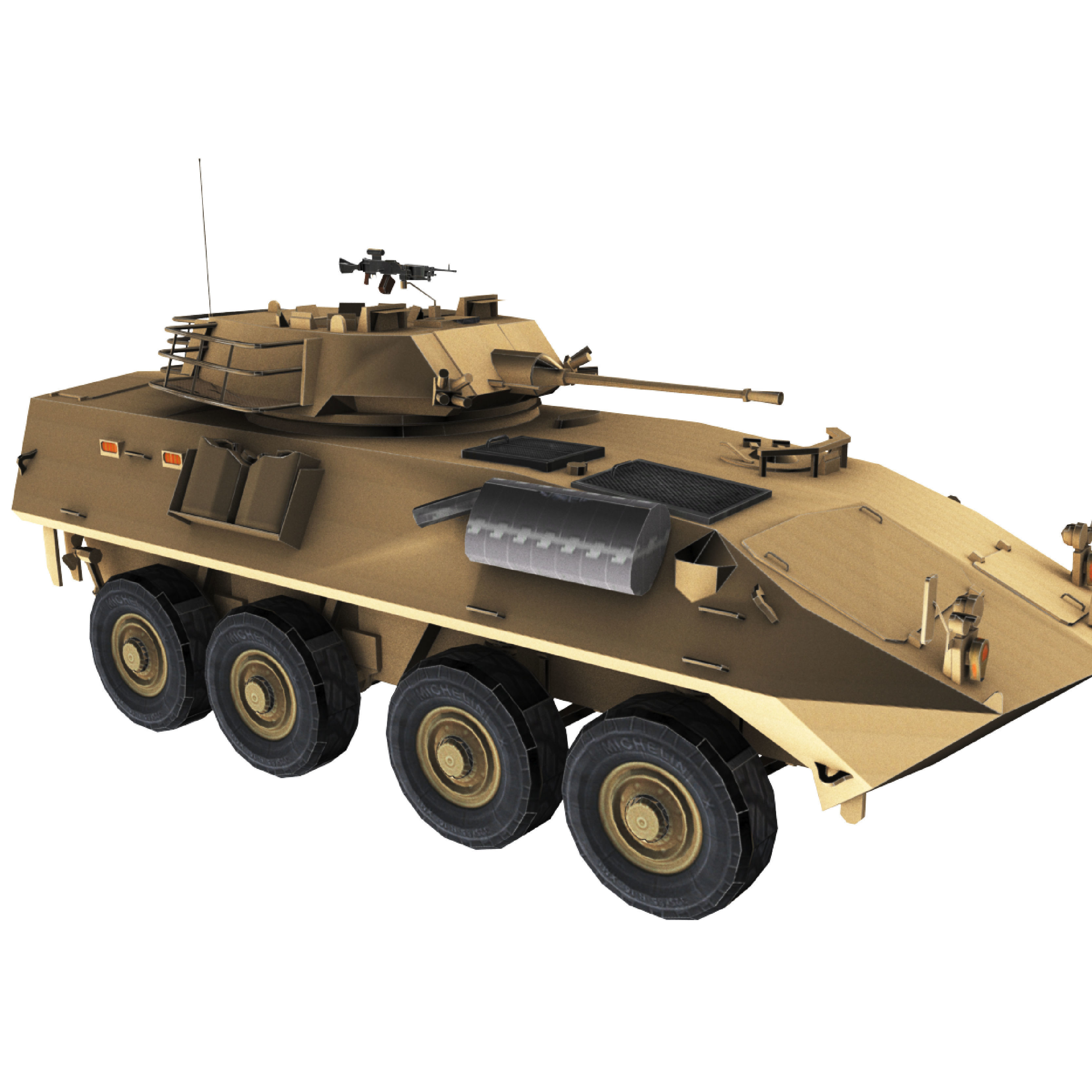 LAV-25 army armored vehicle 3D model_82