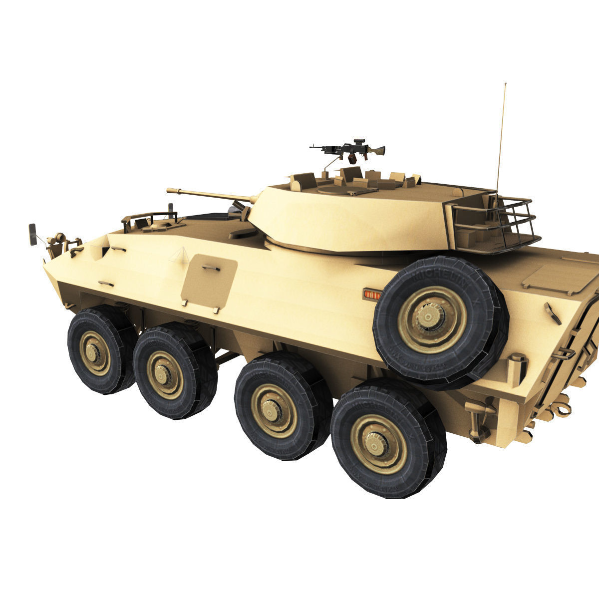 LAV-25 army armored vehicle 3D model_46
