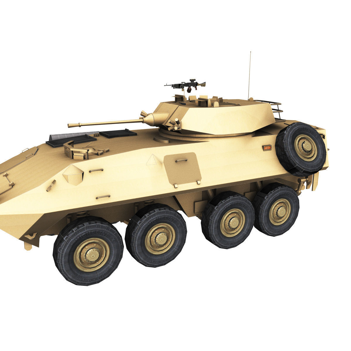 LAV-25 army armored vehicle 3D model_33