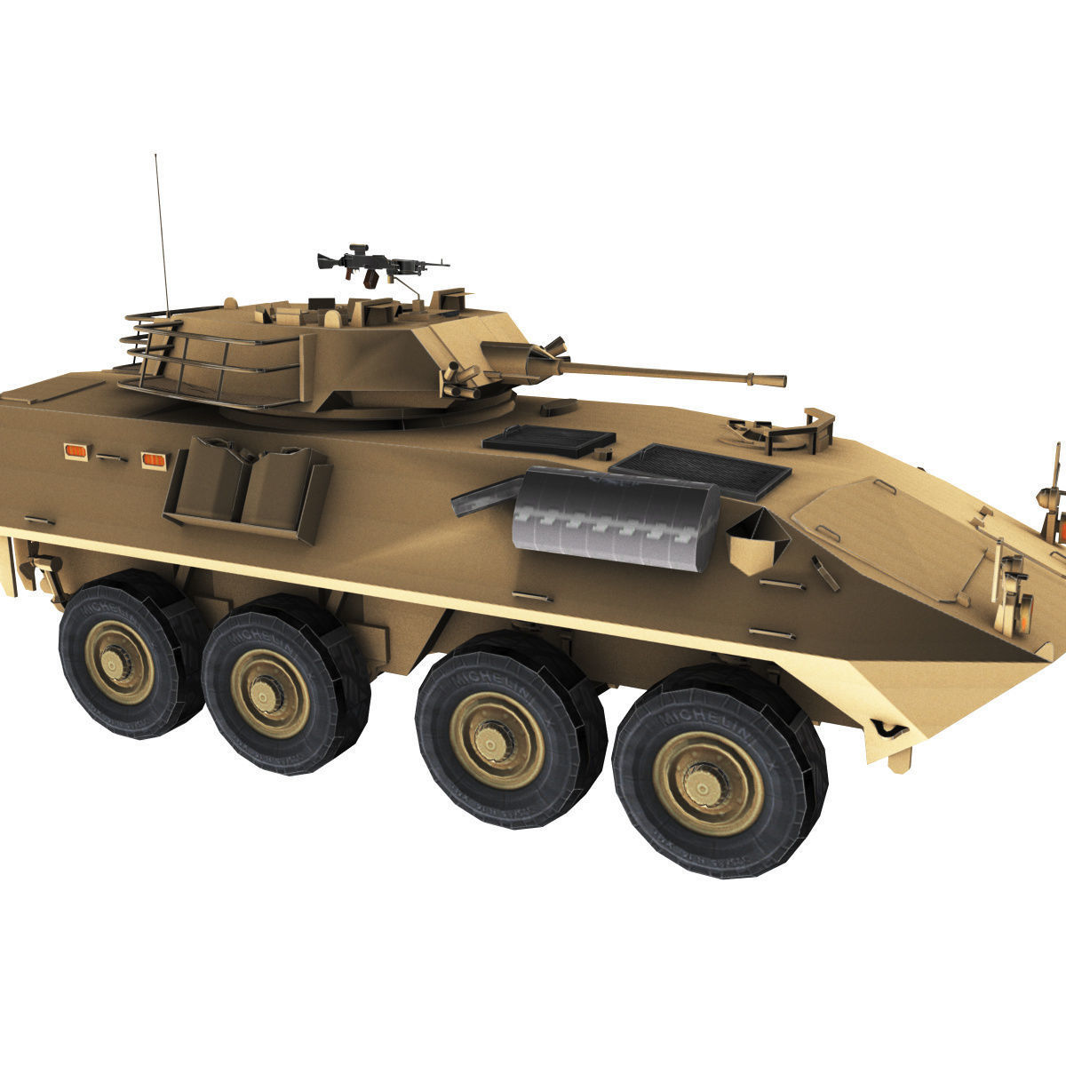 LAV-25 army armored vehicle 3D model_80