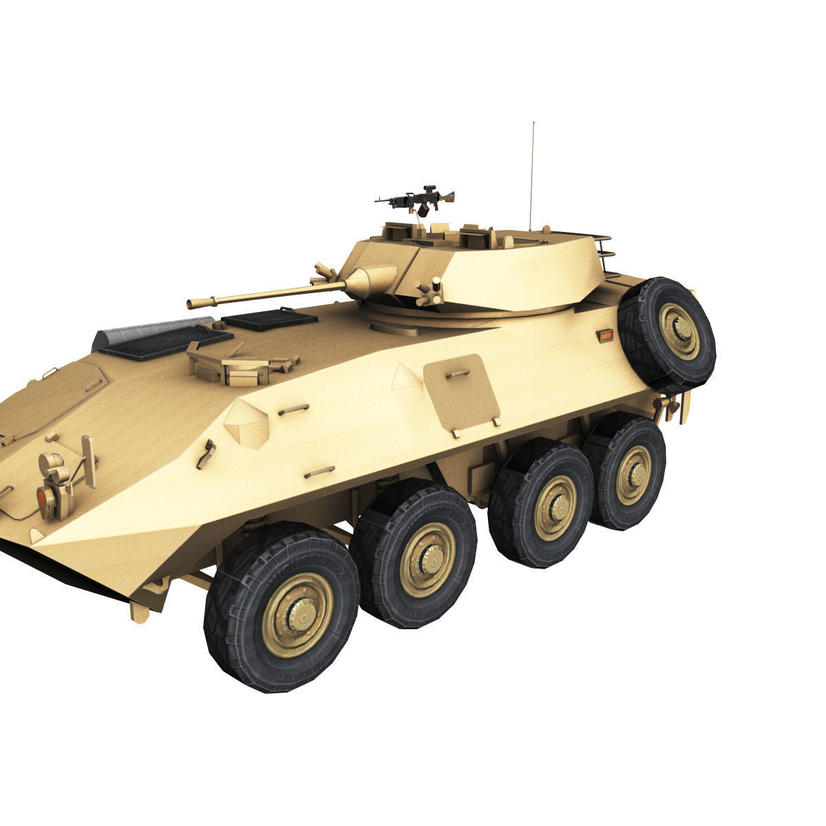LAV-25 army armored vehicle 3D model_30