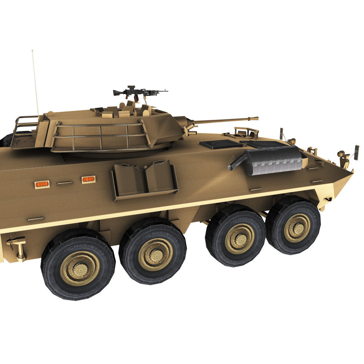 LAV-25 army armored vehicle 3D model_69