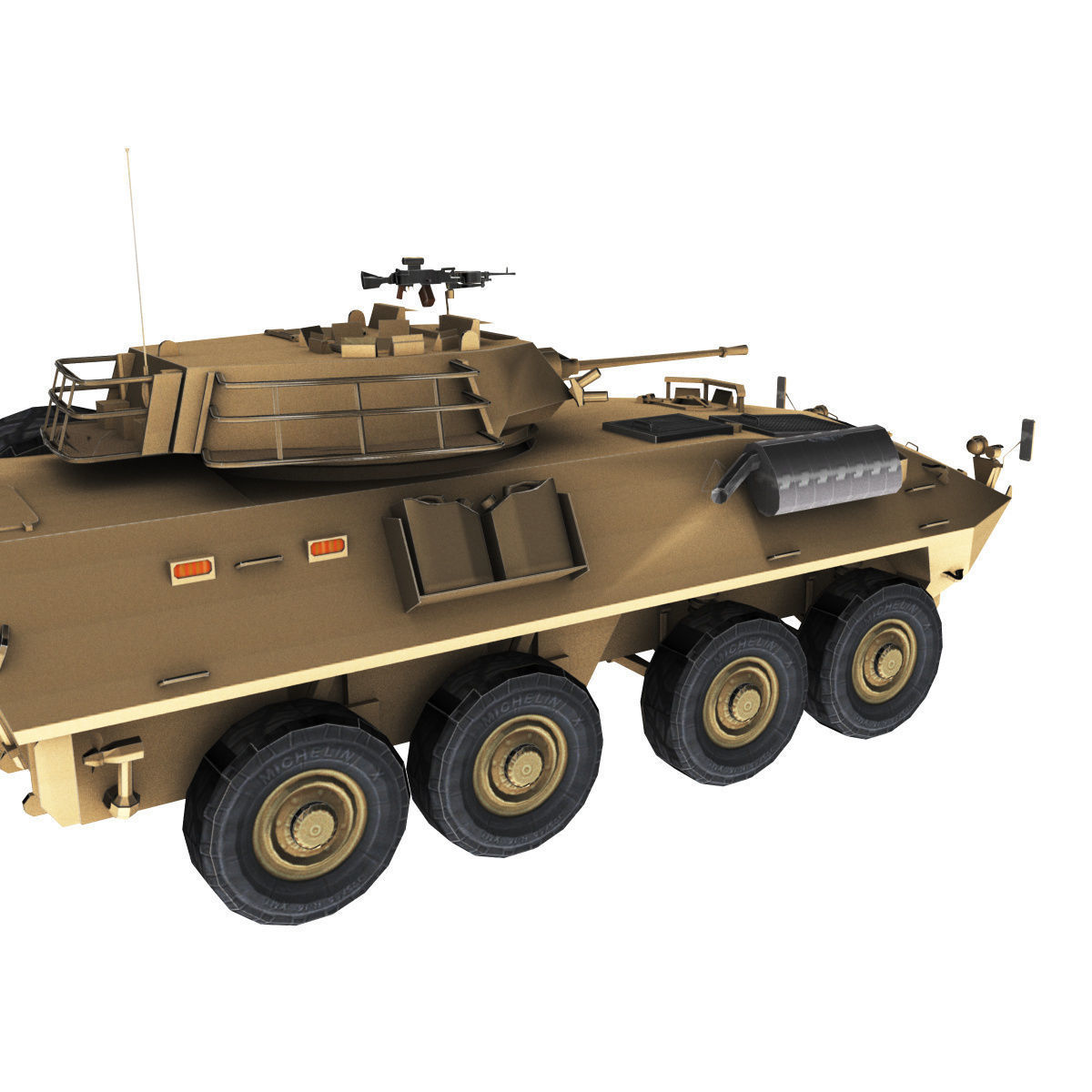 LAV-25 army armored vehicle 3D model_68