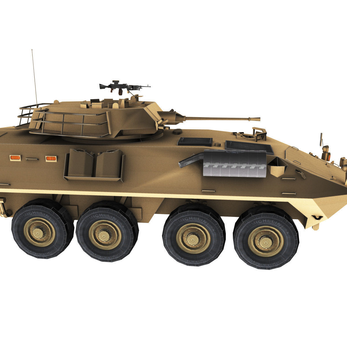 LAV-25 army armored vehicle 3D model_77
