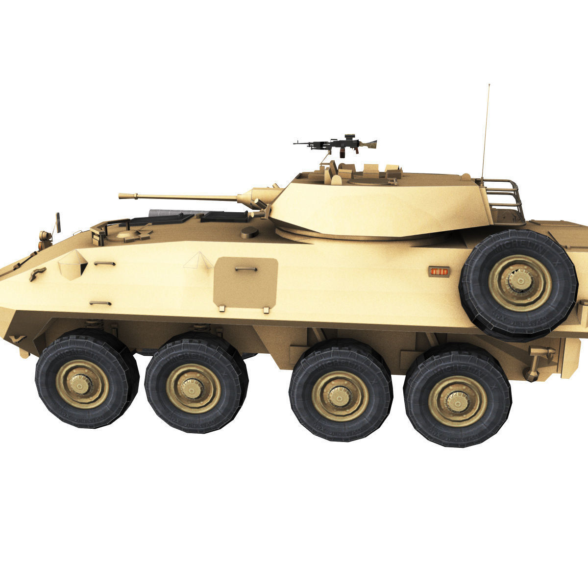 LAV-25 army armored vehicle 3D model_42