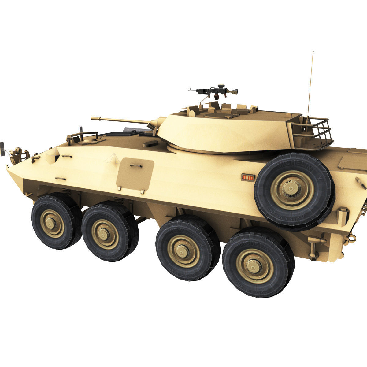 LAV-25 army armored vehicle 3D model_44
