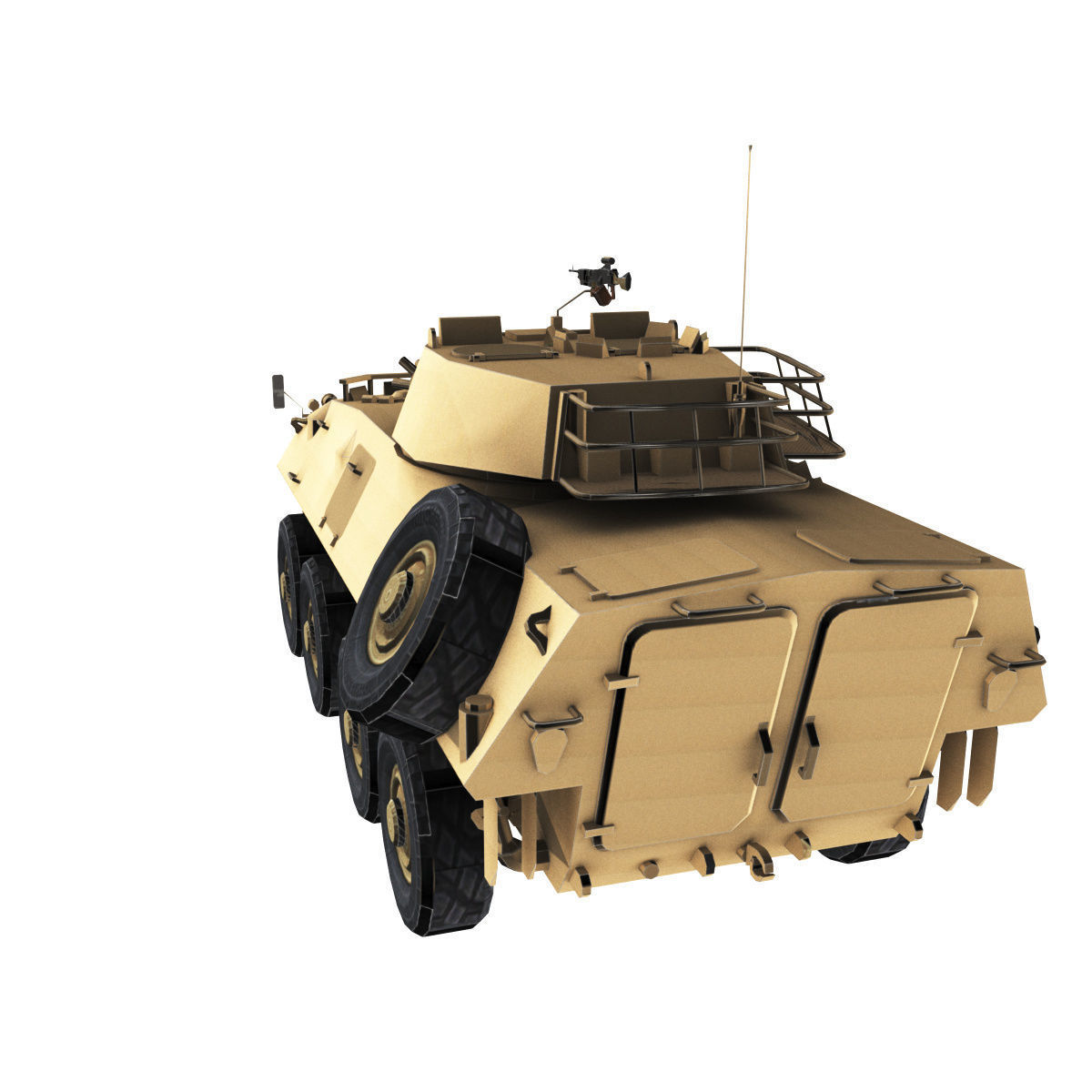 LAV-25 army armored vehicle 3D model_53