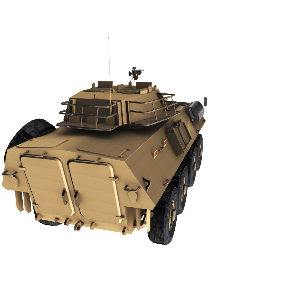 LAV-25 army armored vehicle 3D model_61