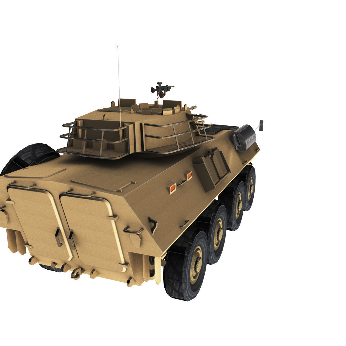 LAV-25 army armored vehicle 3D model_60