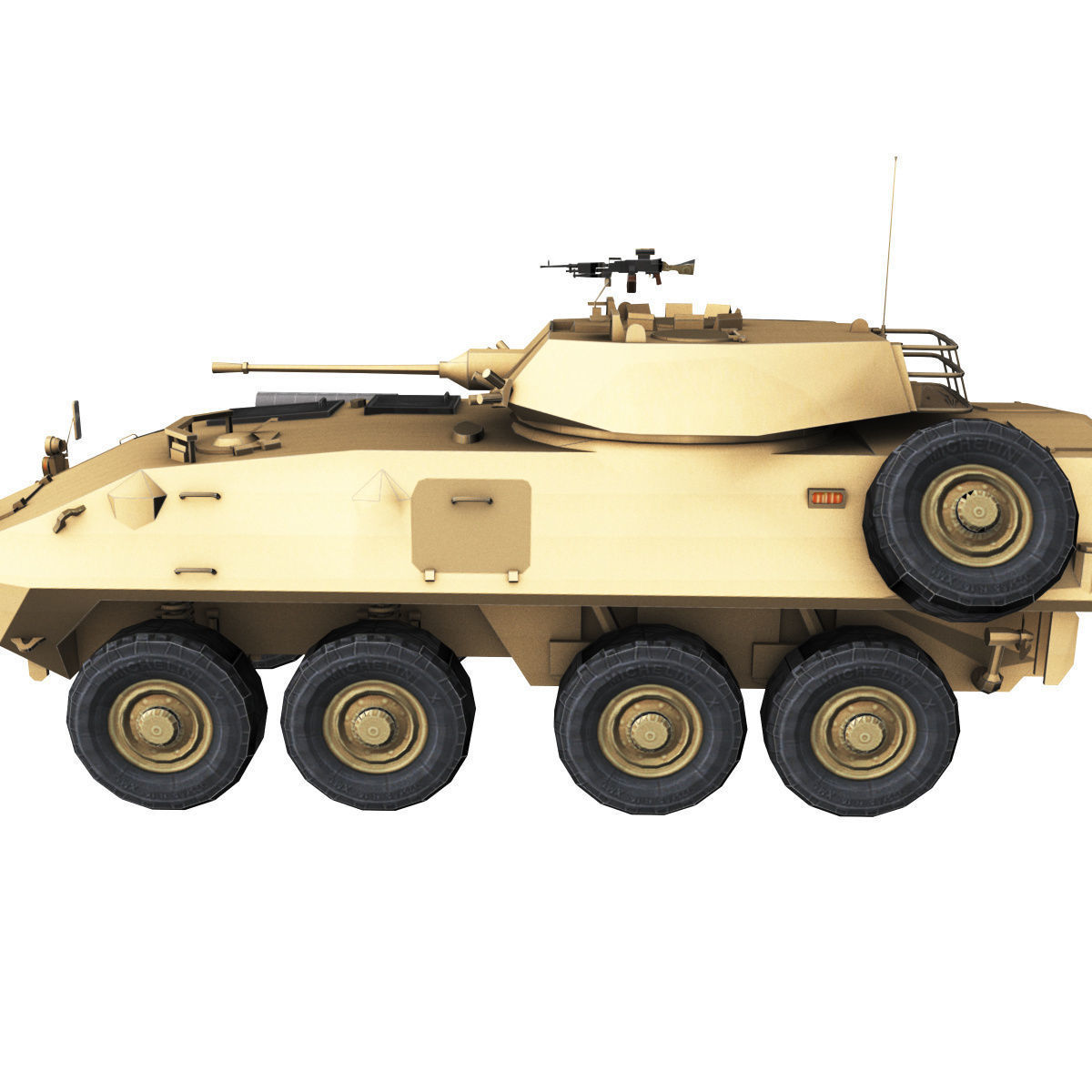 LAV-25 army armored vehicle 3D model_38