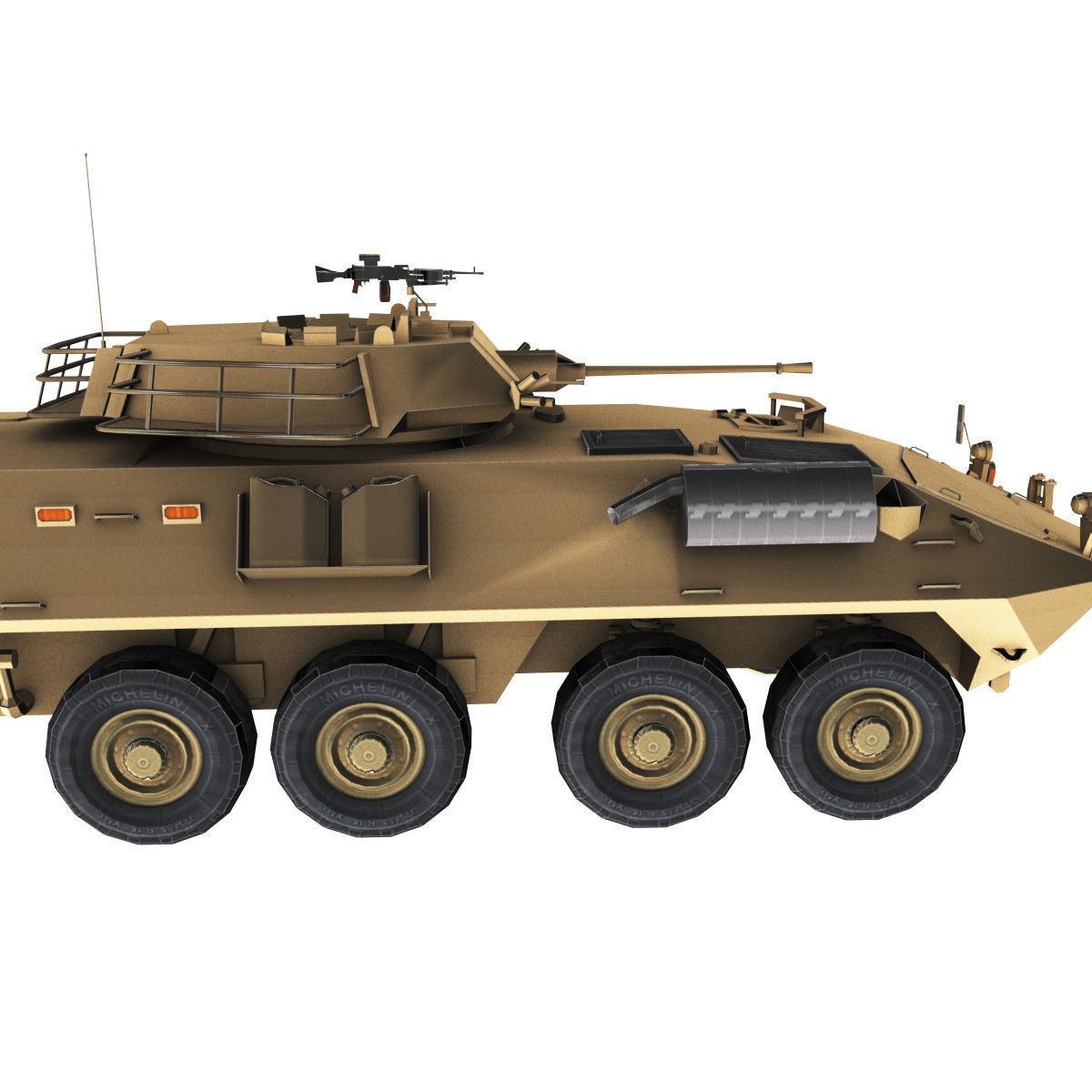 LAV-25 army armored vehicle 3D model_74
