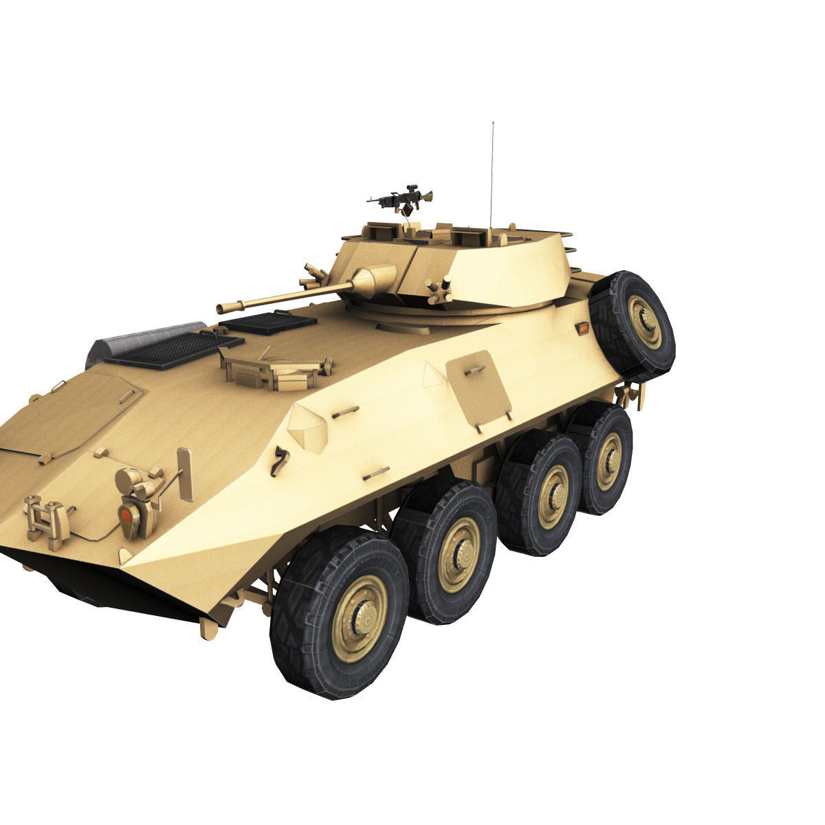LAV-25 army armored vehicle 3D model_28