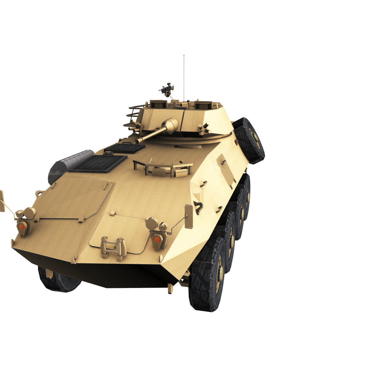 LAV-25 army armored vehicle 3D model_24