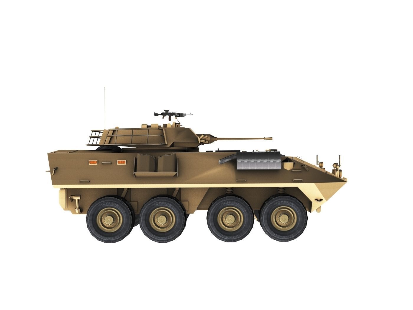 LAV-25 army armored vehicle 3D model_2