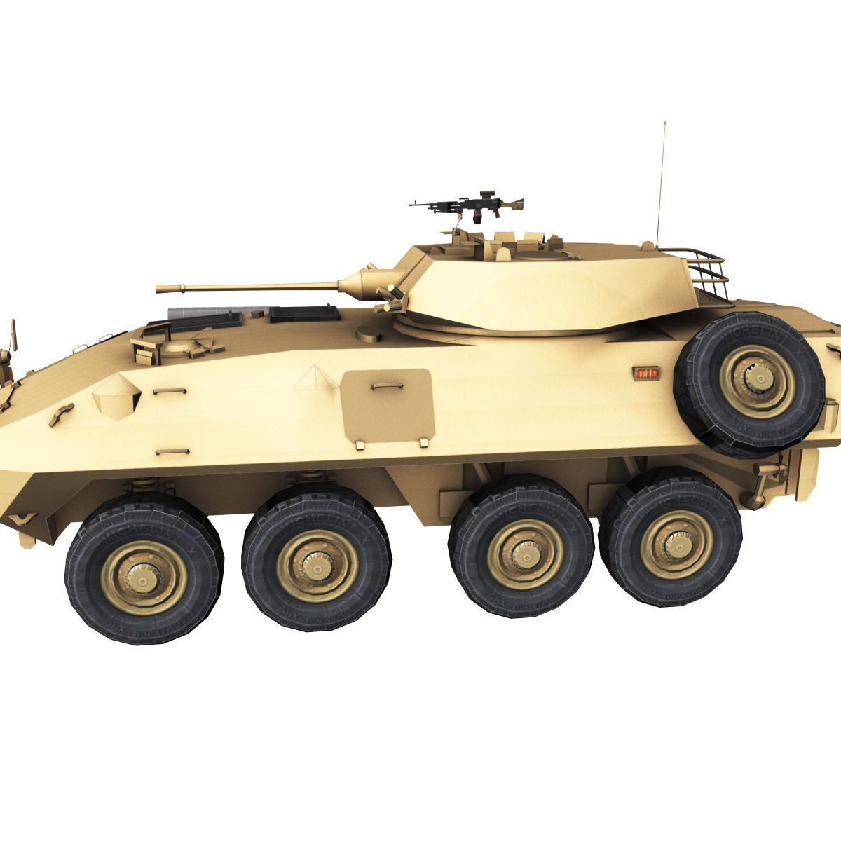 LAV-25 army armored vehicle 3D model_37