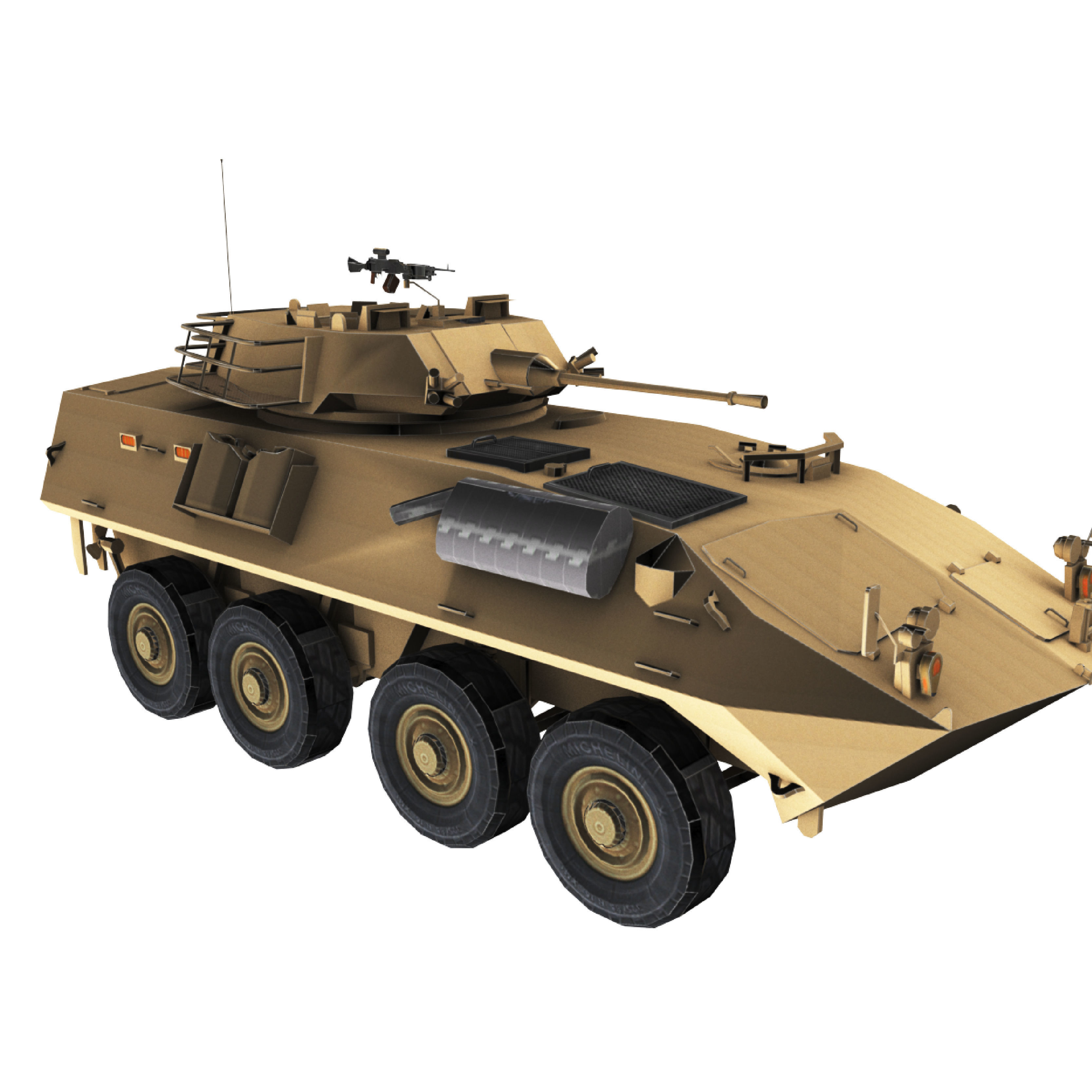 LAV-25 army armored vehicle 3D model_84
