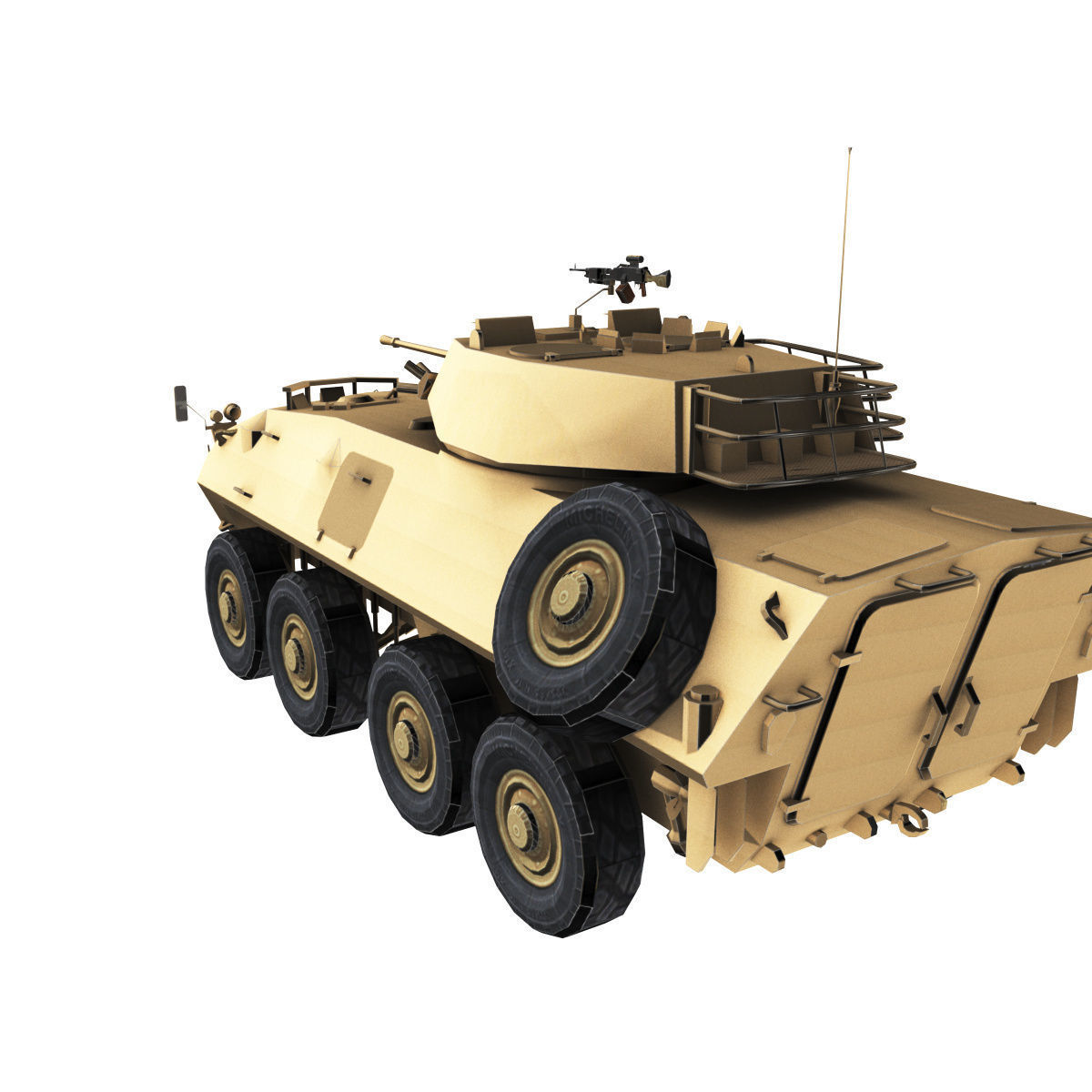LAV-25 army armored vehicle 3D model_50
