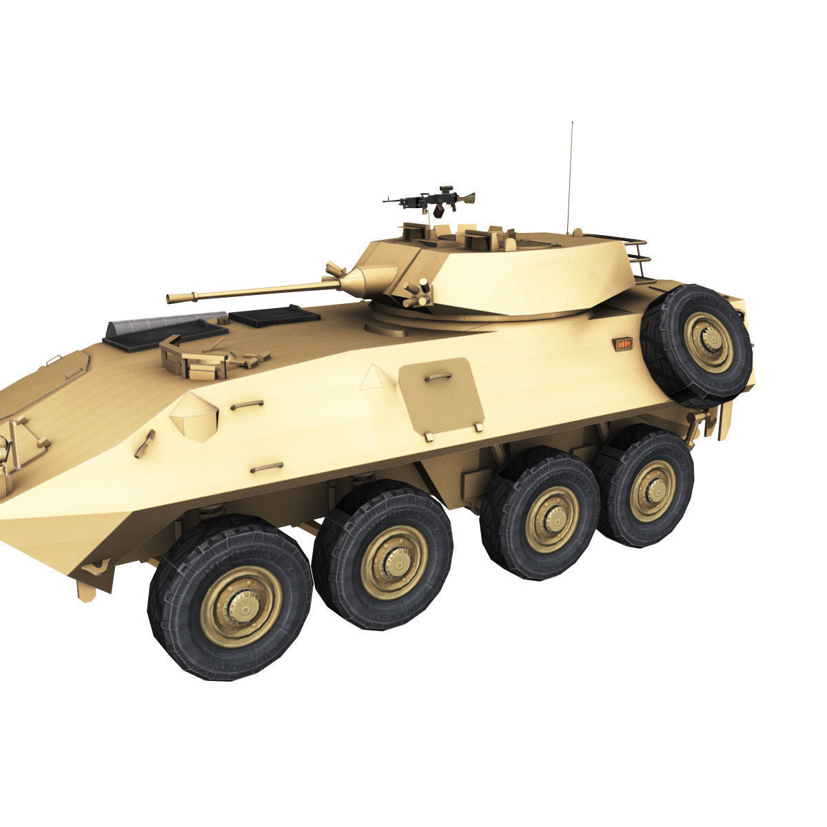 LAV-25 army armored vehicle 3D model_32