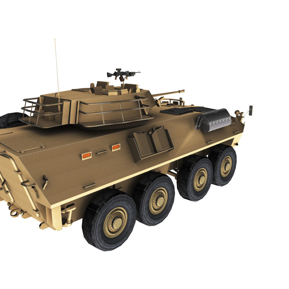 LAV-25 army armored vehicle 3D model_65