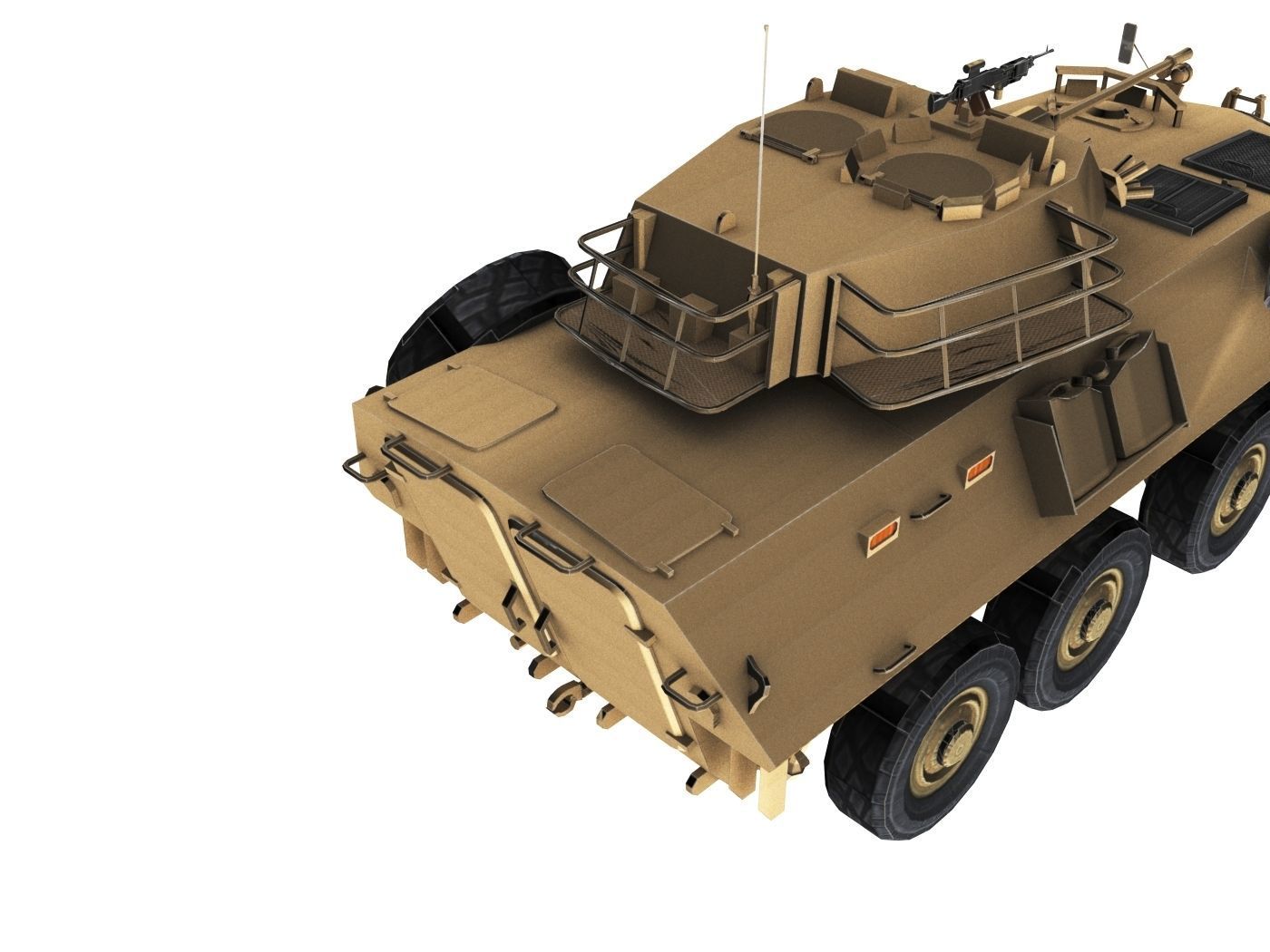 LAV-25 army armored vehicle 3D model_7