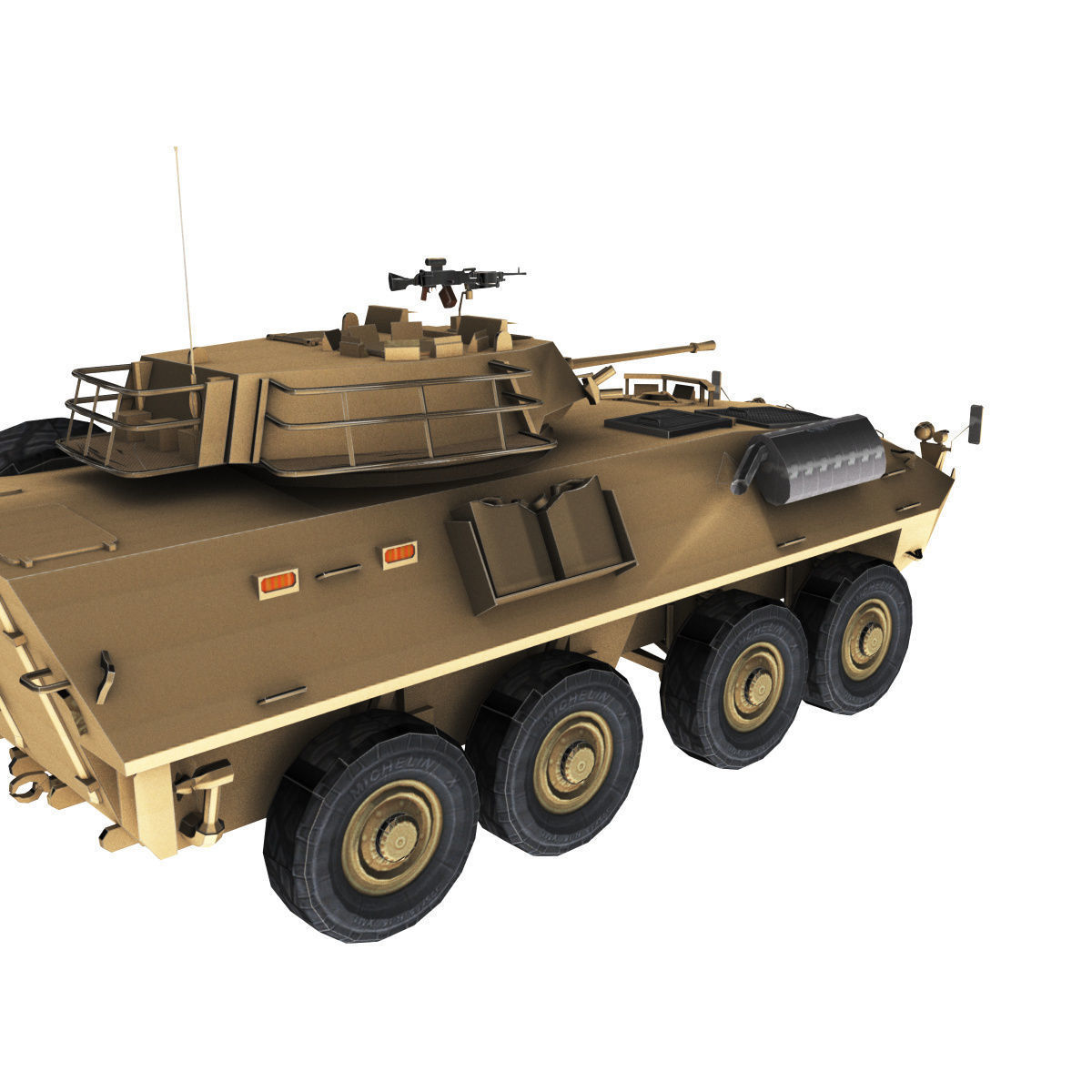 LAV-25 army armored vehicle 3D model_66