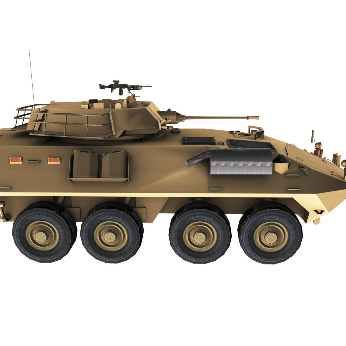 LAV-25 army armored vehicle 3D model_76